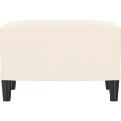 vidaXL Bänk gräddvit 70x35x41 cm sammet