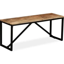 vidaXL Bänk massivt mangoträ 110x35x45 cm