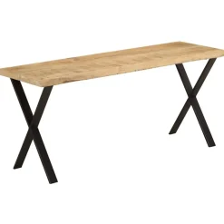 vidaXL Bänk med levande kant 105 cm massivt mangoträ