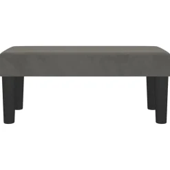 New vidaXL Bänk 70x30x30 cm sammet Mörkgrå