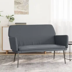 Clearance vidaXL Bänk 108x79x79 cm sammet Mörkgrå