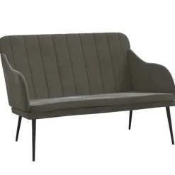 Sale vidaXL Bänk 110x76x80 cm sammet Mörkgrå