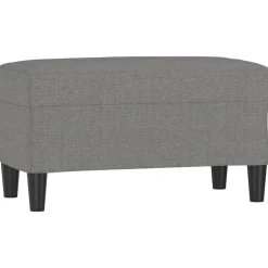 vidaXL Bänk mörkgrå 70x35x41 cm tyg