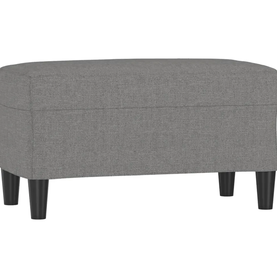 vidaXL Bänk mörkgrå 70x35x41 cm tyg