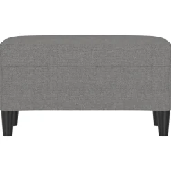 vidaXL Bänk mörkgrå 70x35x41 cm tyg