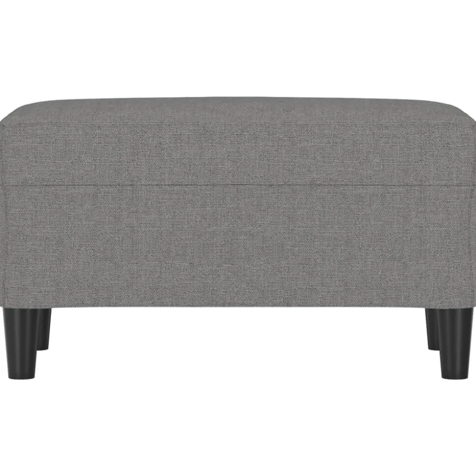 vidaXL Bänk mörkgrå 70x35x41 cm tyg