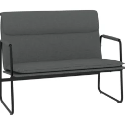 Sale vidaXL Bänk 100x64x80 cm tyg Mörkgrå