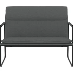 Sale vidaXL Bänk 100x64x80 cm tyg Mörkgrå