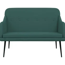 vidaXL Bänk mörkgrön 110x76x80 cm tyg