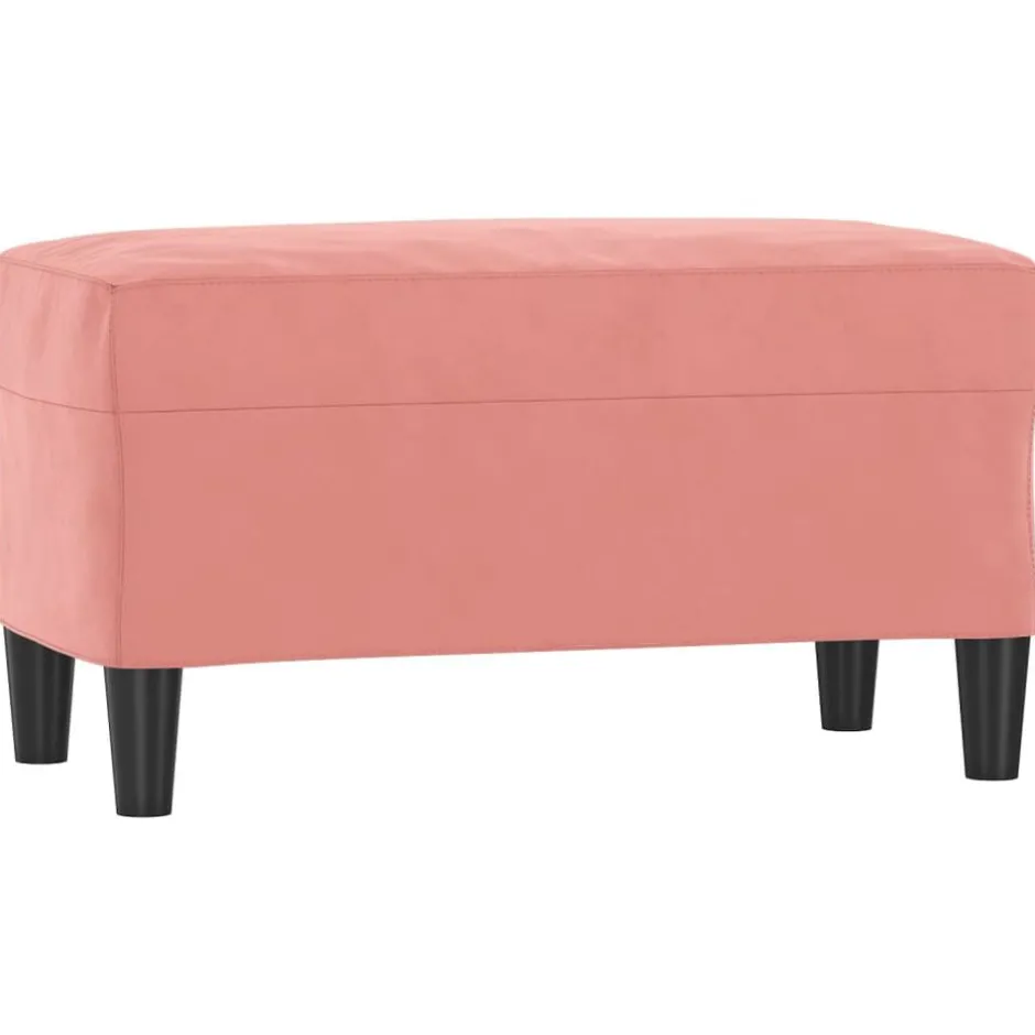Outlet vidaXL Bänk 70x35x41 cm sammet Rosa