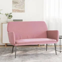 Best vidaXL Bänk 108x79x79 cm sammet Rosa