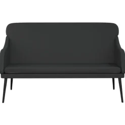 New vidaXL Bänk 110x76x80 cm konstläder Svart