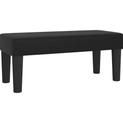 vidaXL Bänk svart 70x30x30 cm konstläder