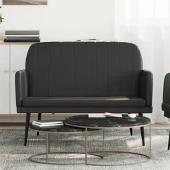 Clearance vidaXL Bänk 107x80x81 cm konstläder Svart