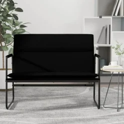 vidaXL Bänk svart 100x64x80 cm konstläder