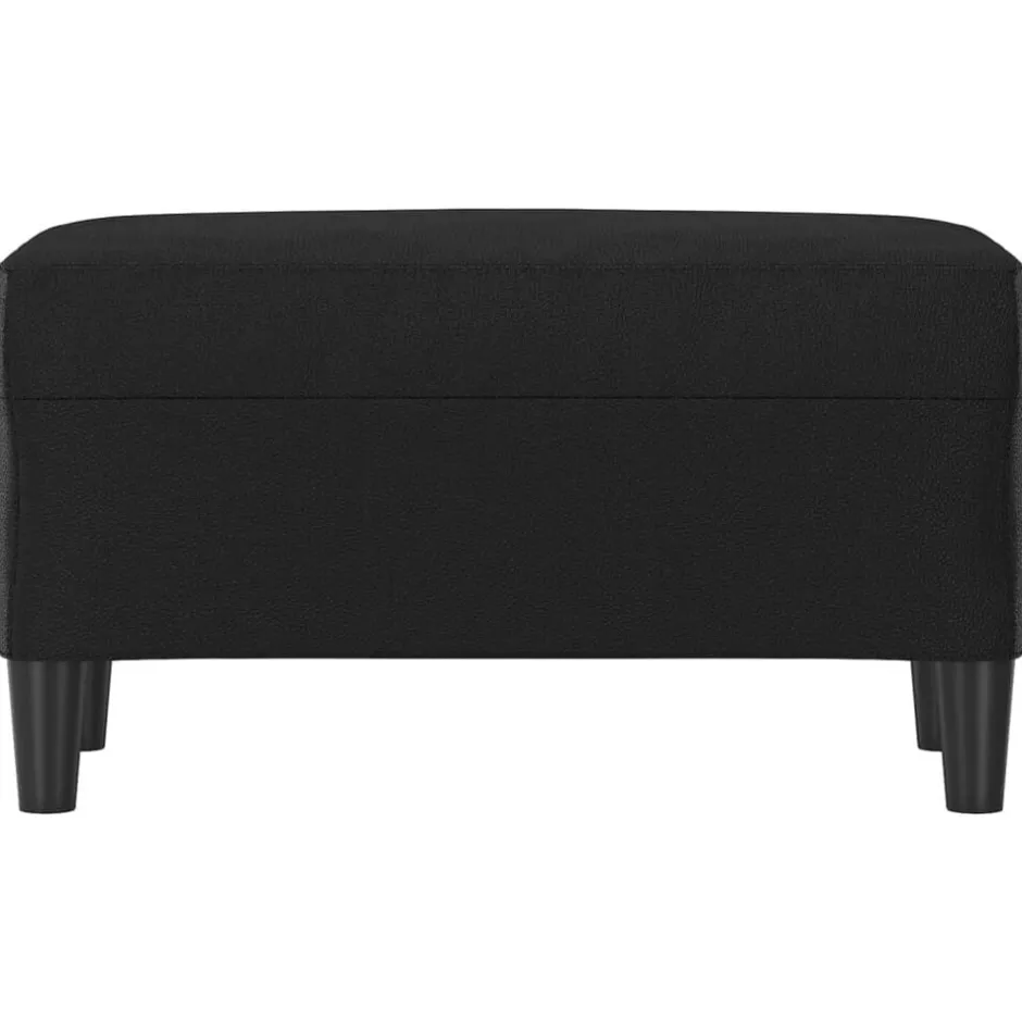 Hot vidaXL Bänk 70x35x41 cm konstläder Svart