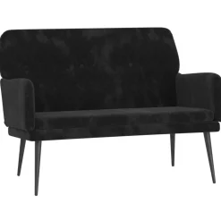 Outlet vidaXL Bänk 108x79x79 cm sammet Svart