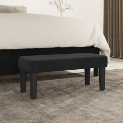Outlet vidaXL Bänk 70x30x30 cm sammet Svart