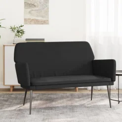 vidaXL Bänk svart 108x79x79 cm sammet