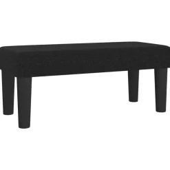 vidaXL Bänk svart 70x30x30 cm tyg