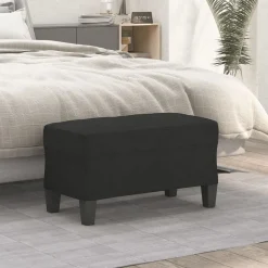 vidaXL Bänk svart 70x35x41 cm tyg