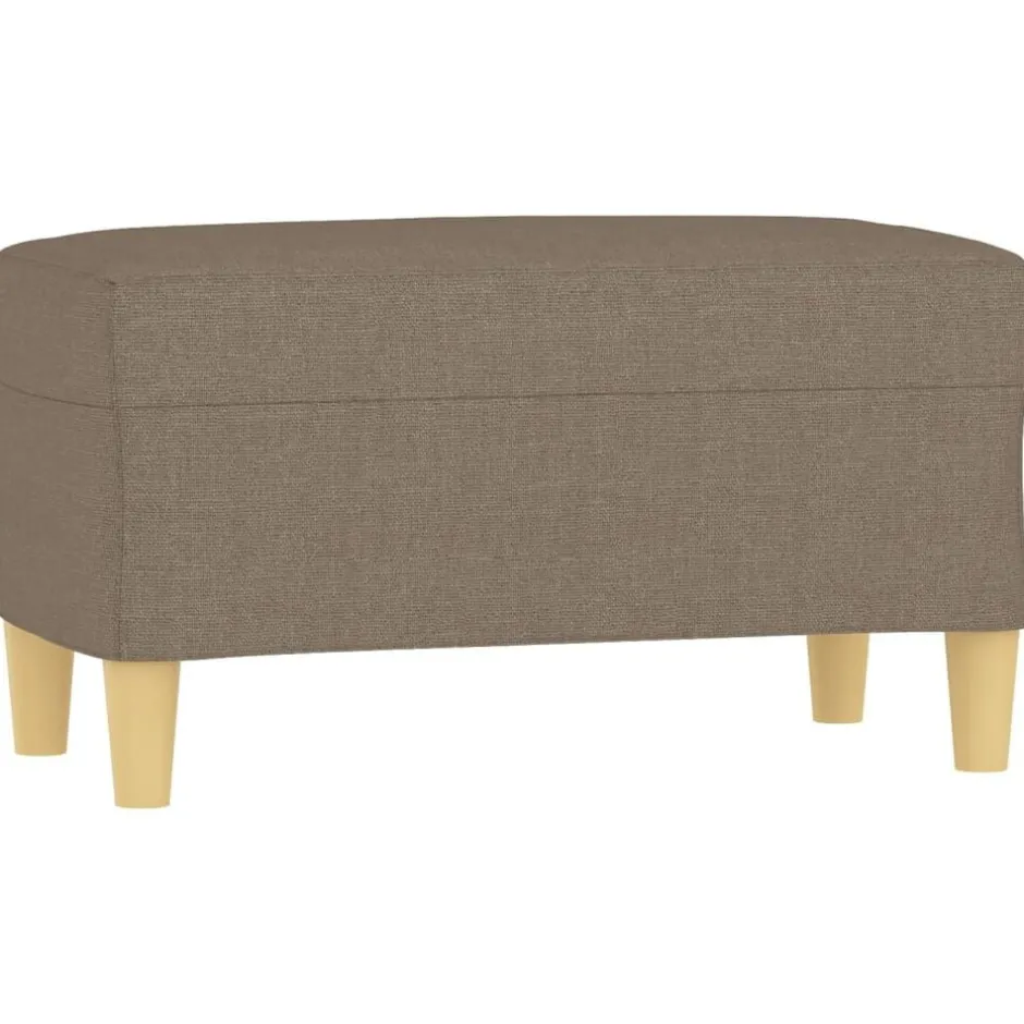 Best vidaXL Bänk 70x35x41 cm tyg Taupe