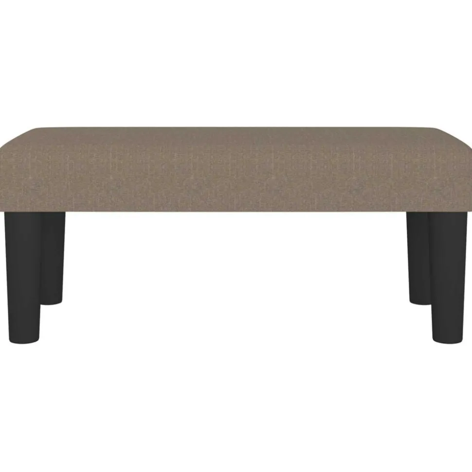 vidaXL Bänk taupe 70x30x30 cm tyg