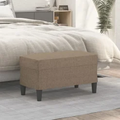 Hot vidaXL Bänk 70x35x41 cm tyg Taupe
