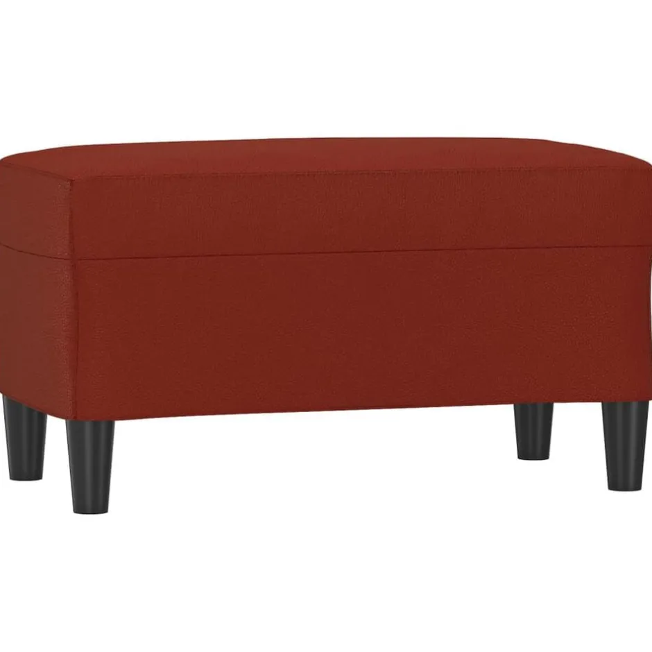 Discount vidaXL Bänk 70x35x41 cm konstläder Vinröd