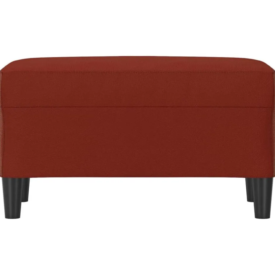Discount vidaXL Bänk 70x35x41 cm konstläder Vinröd