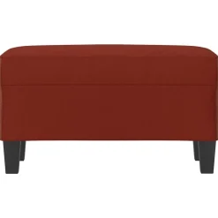 vidaXL Bänk 70x35x41 cm konstläder Vinröd