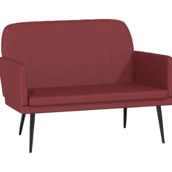 vidaXL Bänk vinröd 107x80x81 cm konstläder