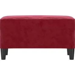 vidaXL Bänk vinröd 70x35x41 cm sammet