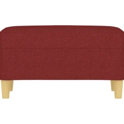 Hot vidaXL Bänk 70x35x41 cm tyg Vinröd