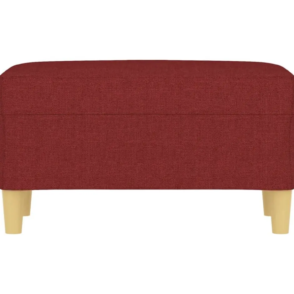 Hot vidaXL Bänk 70x35x41 cm tyg Vinröd