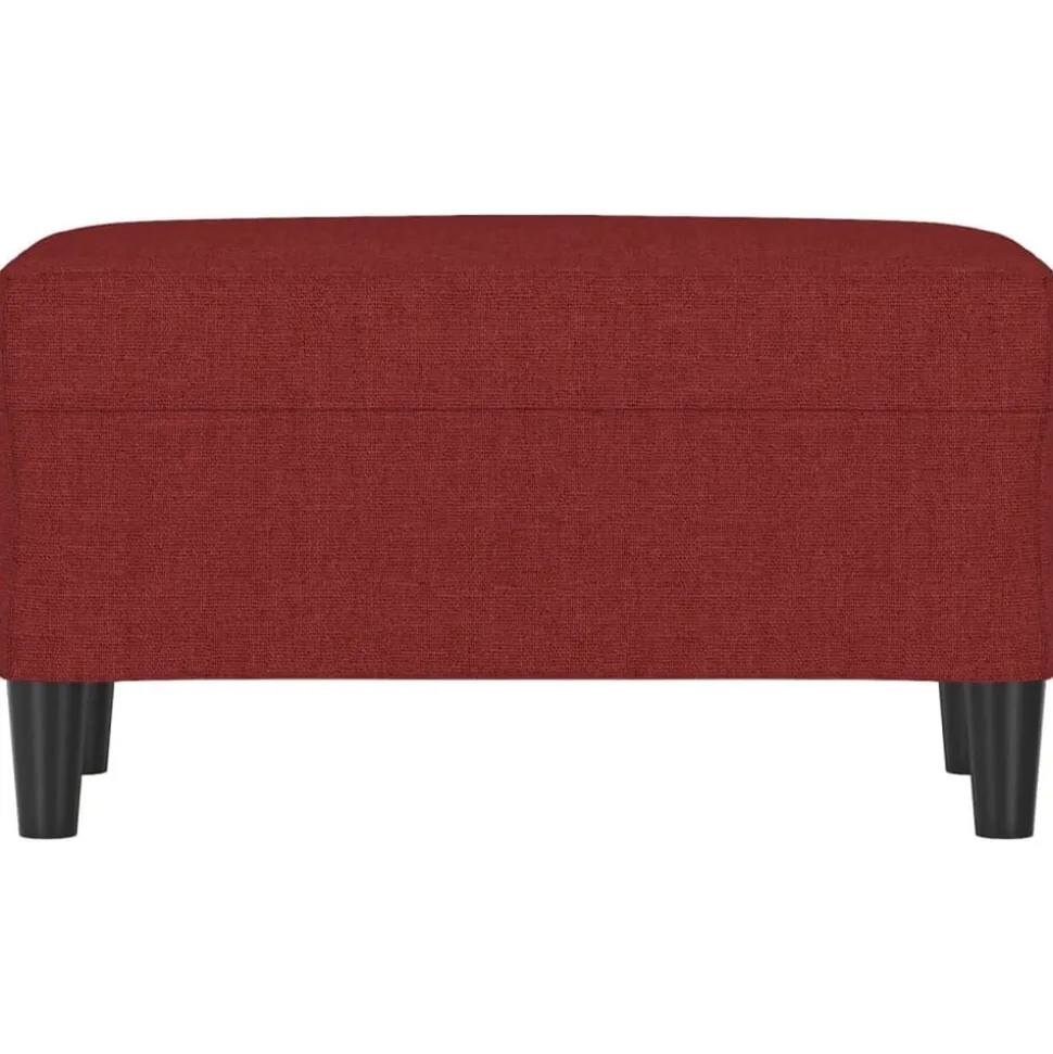 vidaXL Bänk vinröd 70x35x41 cm tyg