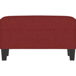 Outlet vidaXL Bänk 70x35x41 cm tyg Vinröd