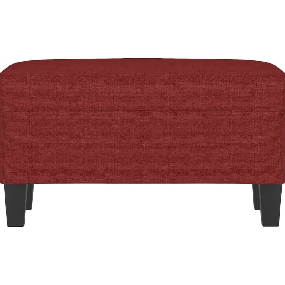 Outlet vidaXL Bänk 70x35x41 cm tyg Vinröd