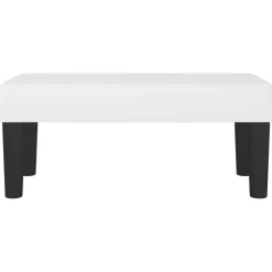 vidaXL Bänk vit 70x30x30 cm konstläder