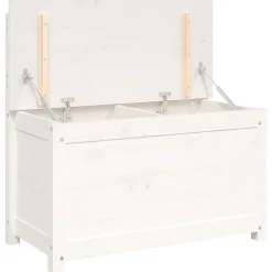 vidaXL Bänk 80x41x77 cm massiv furu Vit