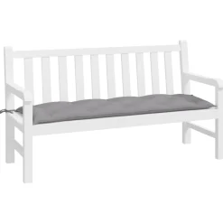 Hot vidaXL Bänkdyna för trädgården 150x50x7 cm oxfordtyg Grå