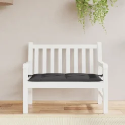 Outlet vidaXL Bänkdyna för trädgården 100x50x7 cm oxfordtyg Svart