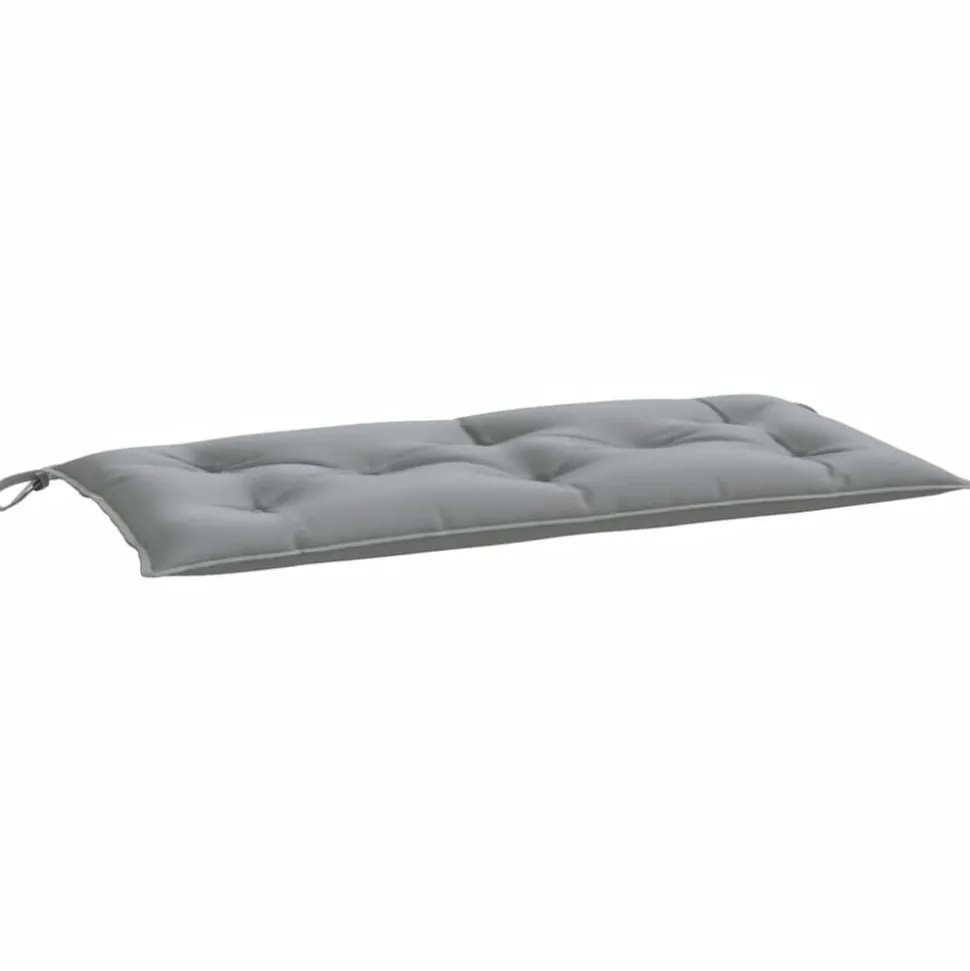 vidaXL Bänkdyna för trädgården grå 100x50x7 cm oxfordtyg