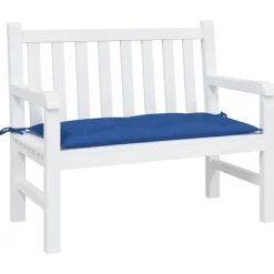 New vidaXL Bänkdyna för trädgården 110x50x7 cm oxfordtyg Blå