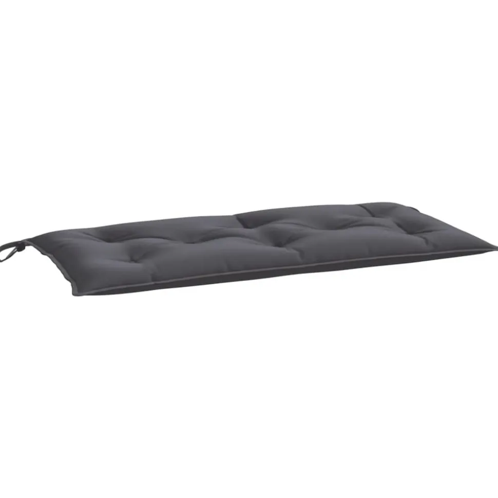 vidaXL Bänkdyna för trädgården antracit 110x50x7 cm oxfordtyg
