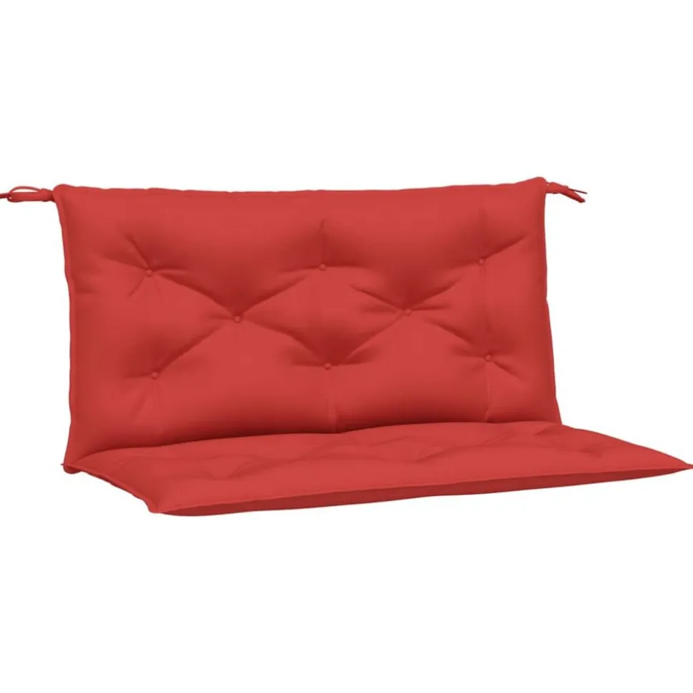 vidaXL Bänkdynor för trädgården 2st röd 100x50x7cm oxfordtyg