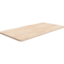 Outlet vidaXL Bänkskiva för badrum 80x40x1,5 cm obehandlat massivt trä Naturfärg