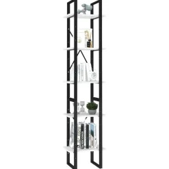 Outlet vidaXL Bokhylla 5 hyllplan 40x30x175 cm konstruerat trä Vit