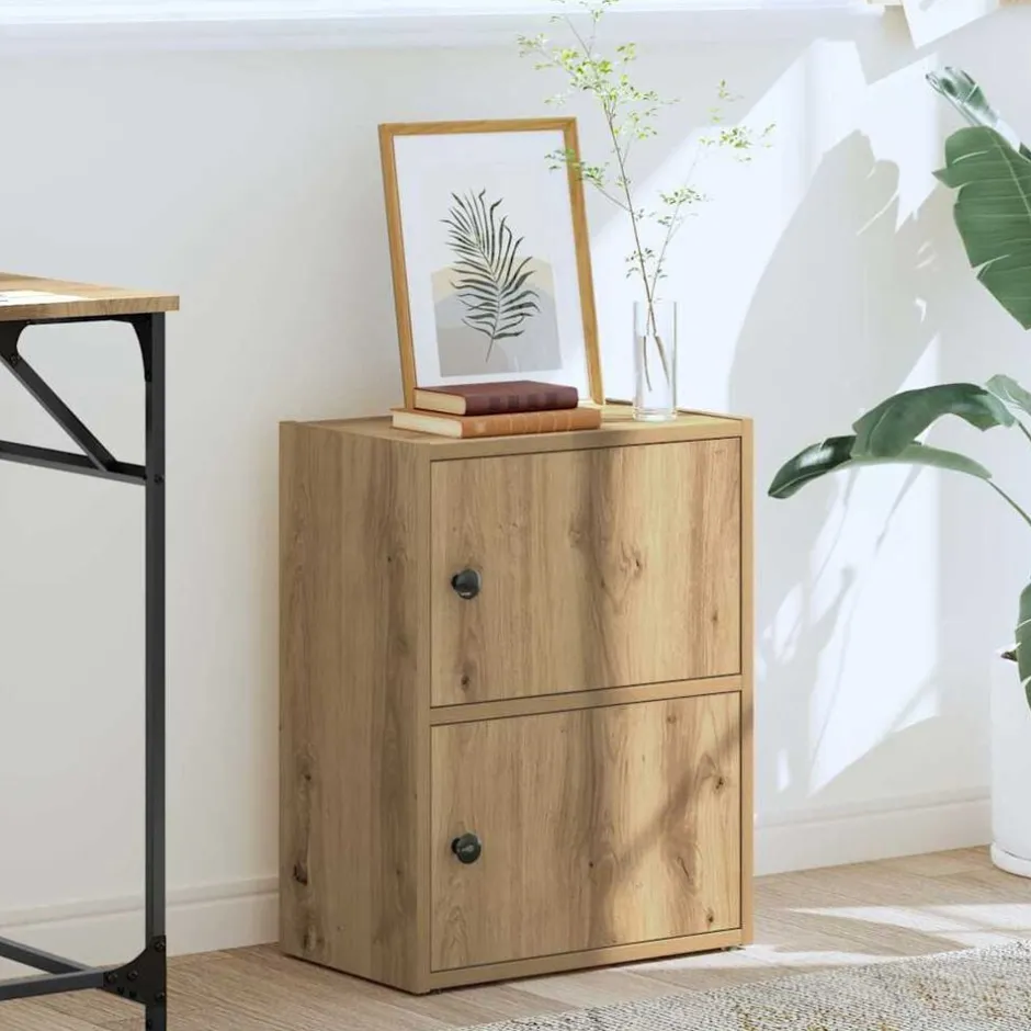 Clearance vidaXL Bokhylla 40x24x52 cm konstruerat trä artisan ek