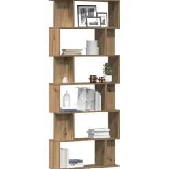 vidaXL Bokhylla artisan ek 80x24x192 cm konstruerat trä